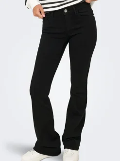 Hot ONLHELLA Lav talje Retro flared fit Jeans Dame Jeans|Jeans