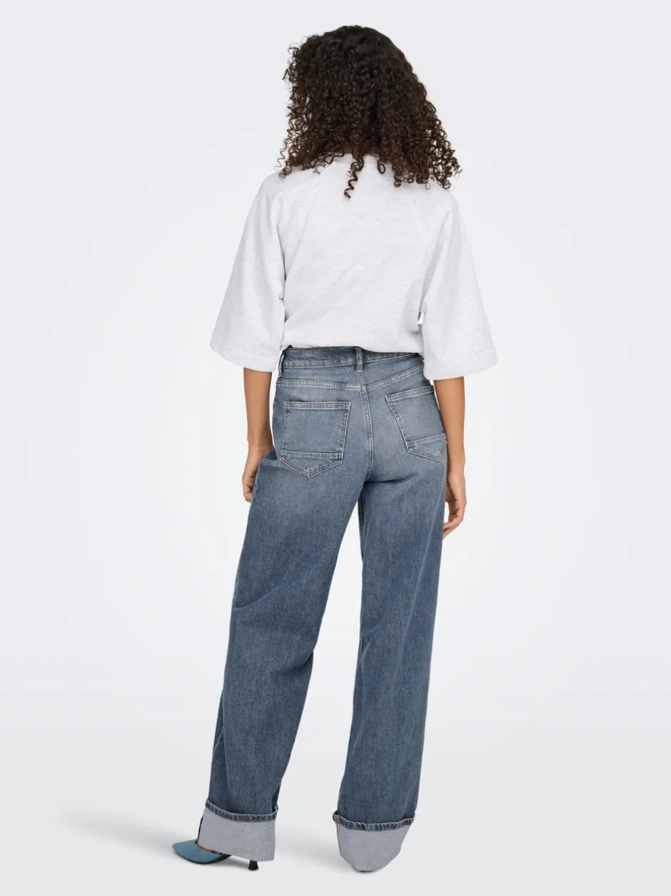 Hot ONLHOPE Høj talje Wide leg fit Jeans Dame Jeans|Jeans