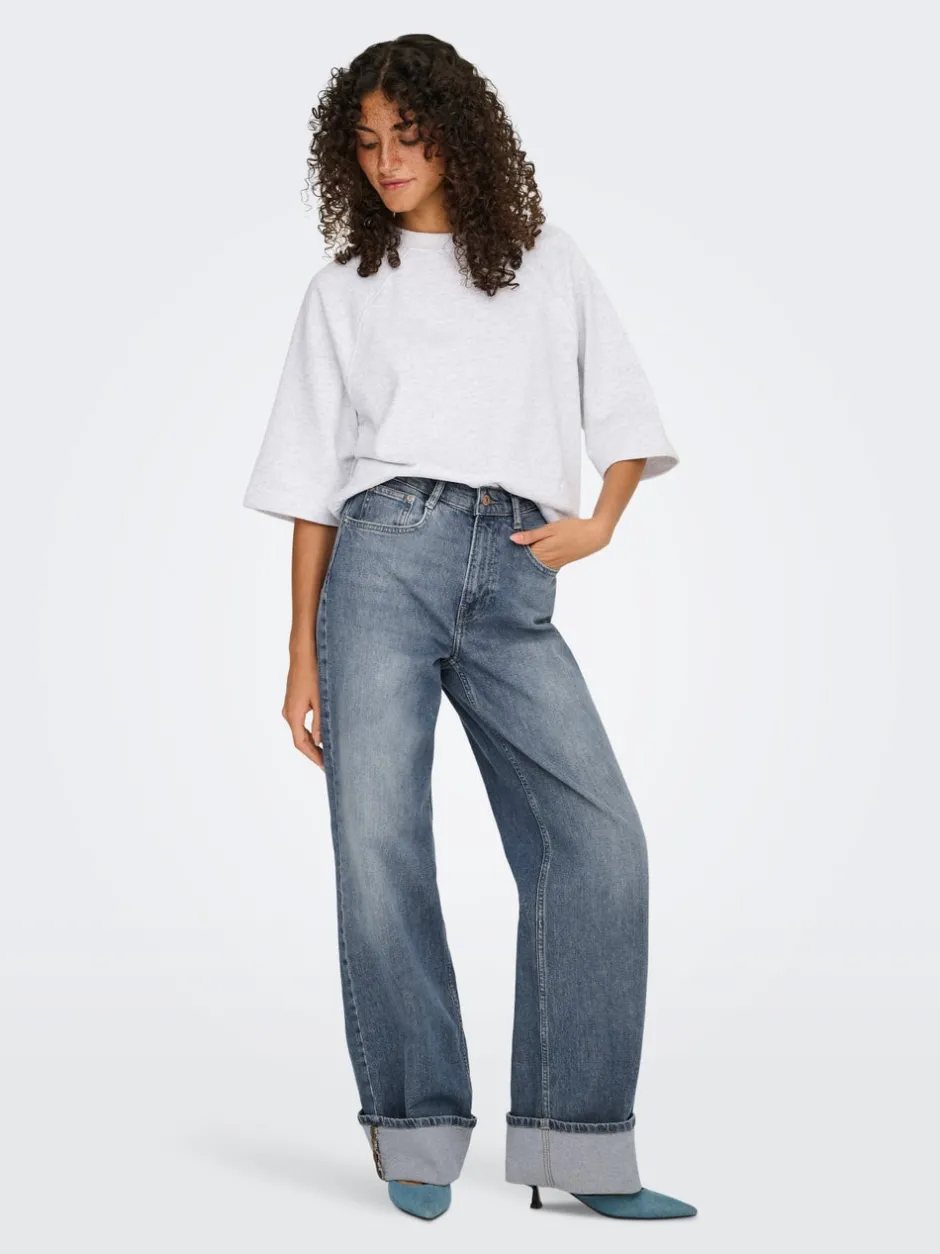Hot ONLHOPE Høj talje Wide leg fit Jeans Dame Jeans|Jeans