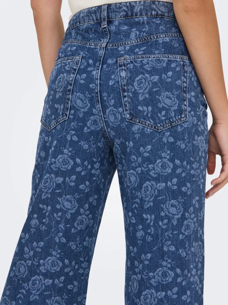 Best ONLHOPE Høj talje Wide leg fit Ankellængde Jeans Dame Jeans|Jeans