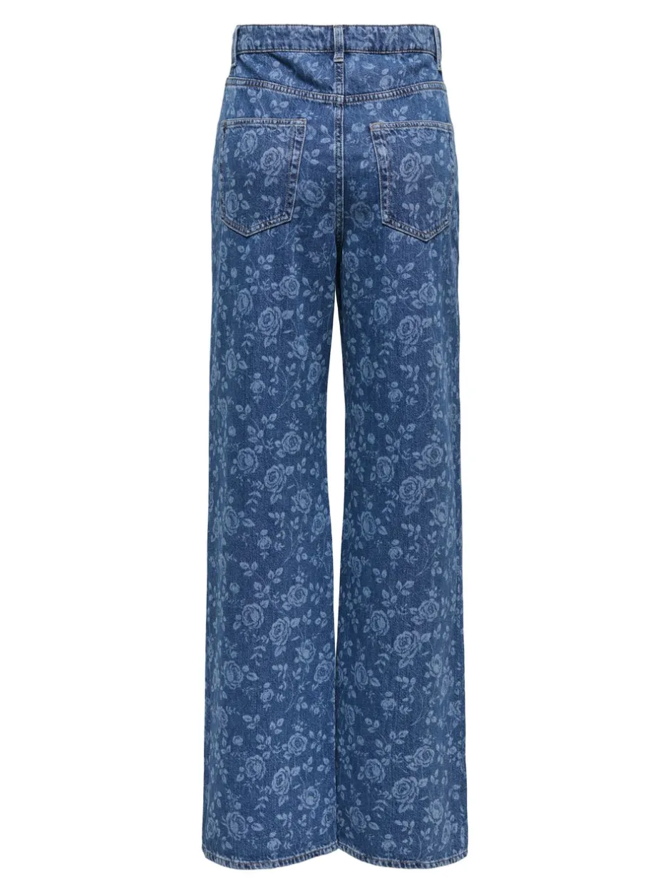 Best ONLHOPE Høj talje Wide leg fit Ankellængde Jeans Dame Jeans|Jeans