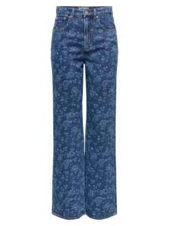 Best ONLHOPE Høj talje Wide leg fit Ankellængde Jeans Dame Jeans|Jeans