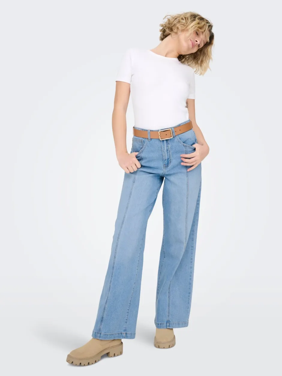 Online ONLHOPE Høj talje Wide leg fit Jeans Dame Jeans|Jeans