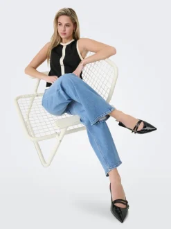 Discount ONLHOPE Høj talje Wide leg fit Jeans Dame Jeans|Jeans