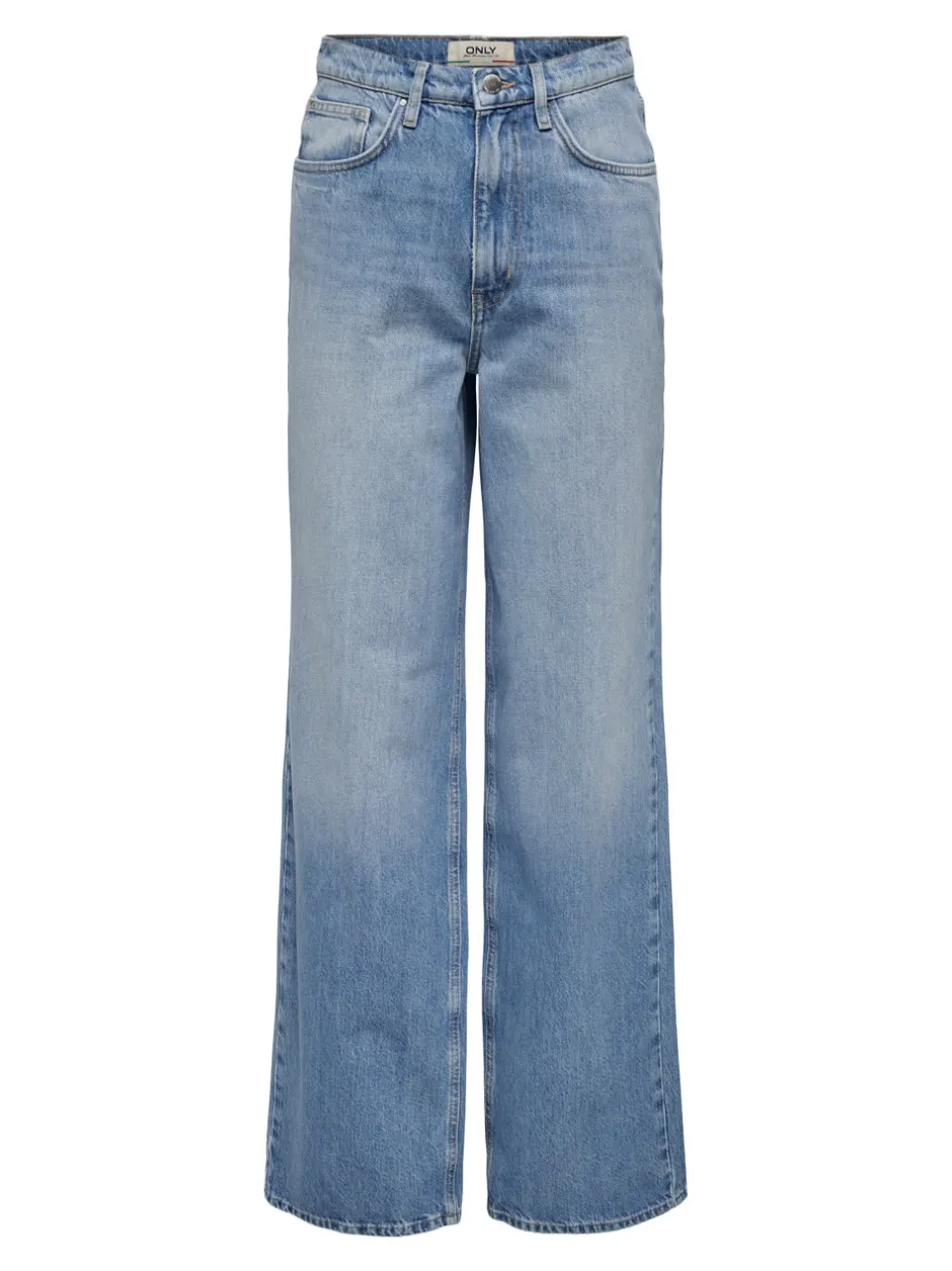 New ONLHOPE Høj talje Wide leg fit Jeans Dame Jeans|Jeans
