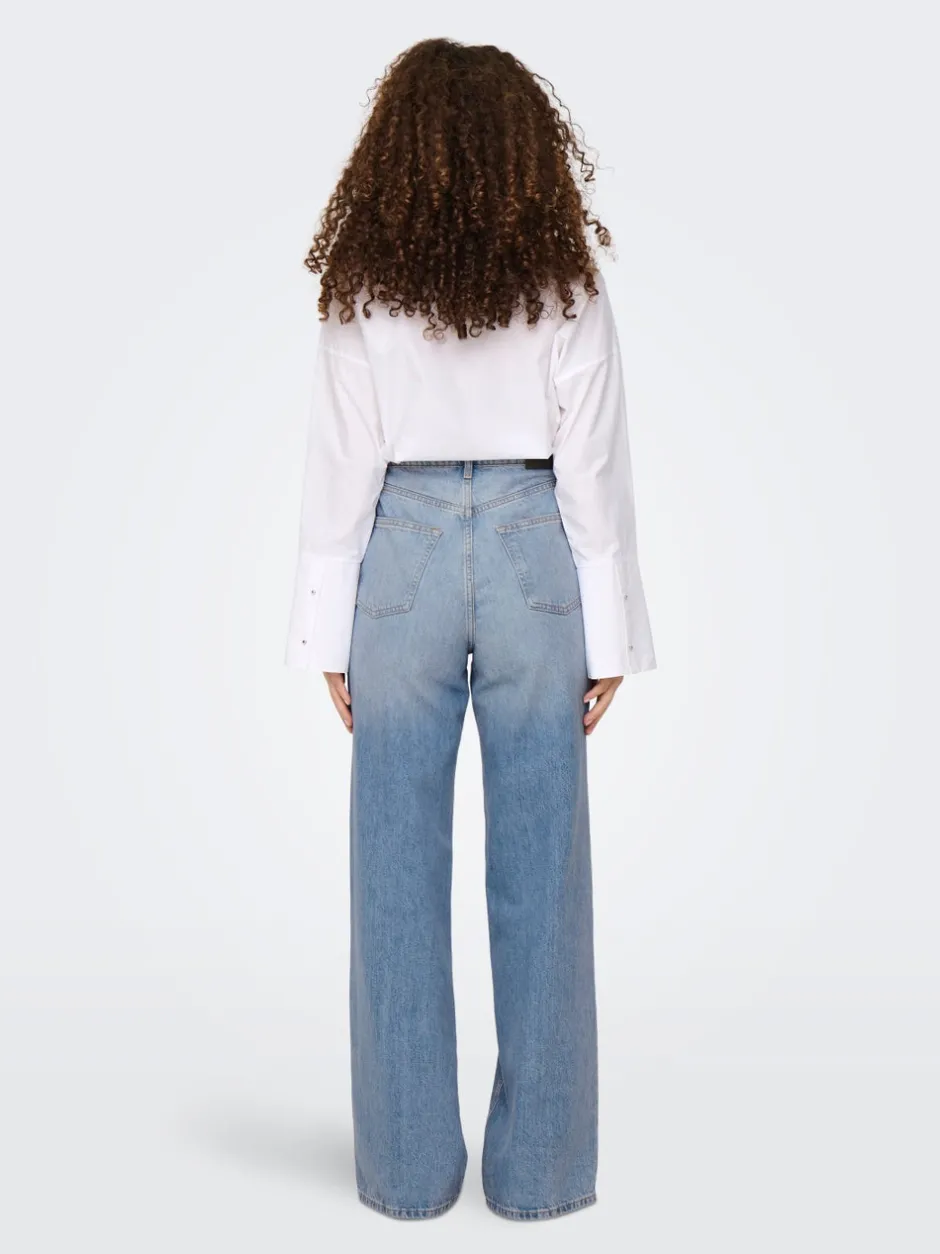 New ONLHOPE Høj talje Wide leg fit Jeans Dame Jeans|Jeans