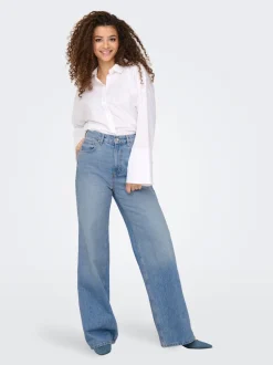 New ONLHOPE Høj talje Wide leg fit Jeans Dame Jeans|Jeans