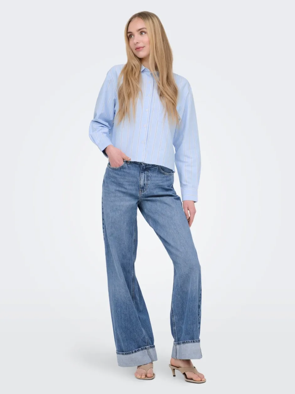 Best ONLHOPE Høj talje Wide leg fit Jeans Dame Jeans|Jeans