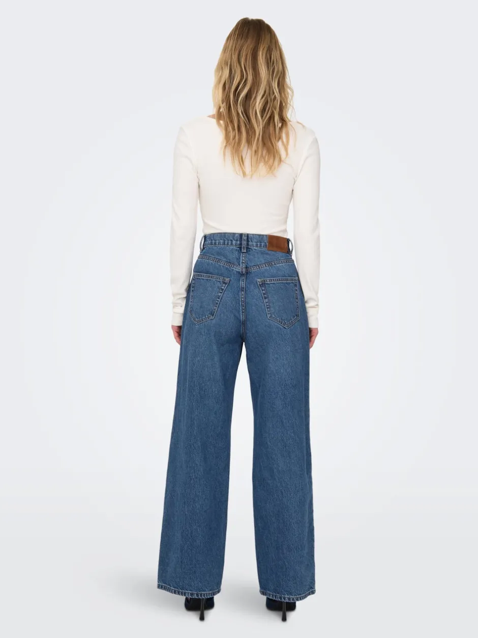 Online ONLHOPE Høj talje Wide leg fit Jeans Dame Jeans|Jeans