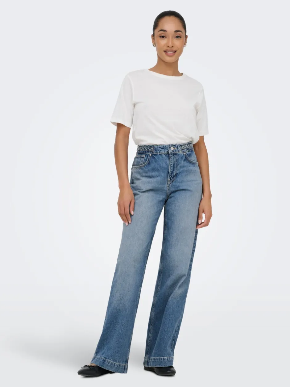 Clearance ONLHOPE Høj talje Wide leg fit Jeans Dame Jeans|Jeans