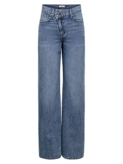 Clearance ONLHOPE Mellemhøj talje Wide leg fit Jeans Dame Jeans|Jeans