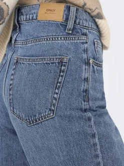 Clearance ONLHOPE Mellemhøj talje Wide leg fit Jeans Dame Jeans|Jeans