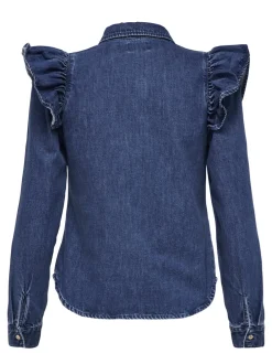Hot ONLINDIGO Denim-skjorte Dame Skjorter