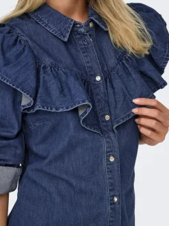 Hot ONLINDIGO Denim-skjorte Dame Skjorter
