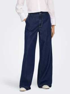 Discount ONLINGRID Mellemhøj talje Wide leg fit Jeans Dame Jeans|Jeans