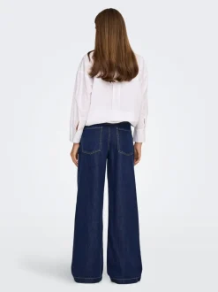 Discount ONLINGRID Mellemhøj talje Wide leg fit Jeans Dame Jeans|Jeans