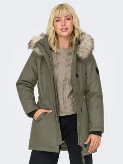 Best ONLIRIS Lang parka Dame Jakker Og Frakker