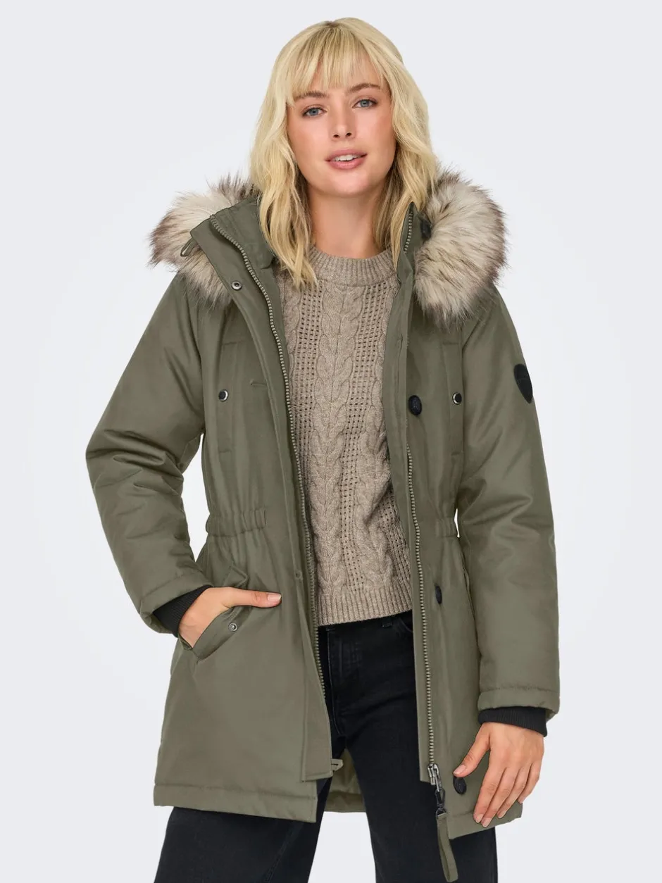 Best ONLIRIS Lang parka Dame Jakker Og Frakker