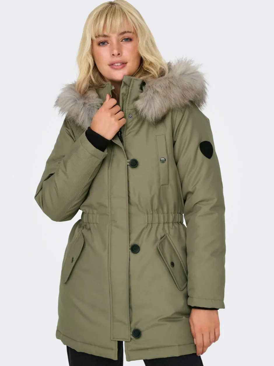 New ONLIRIS Lang parka Dame Jakker Og Frakker