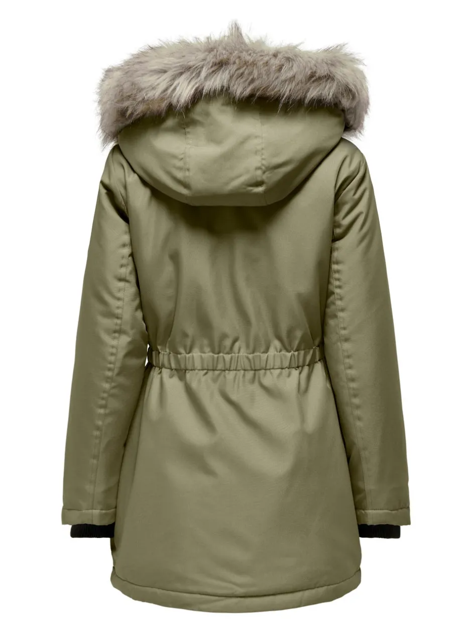 New ONLIRIS Lang parka Dame Jakker Og Frakker