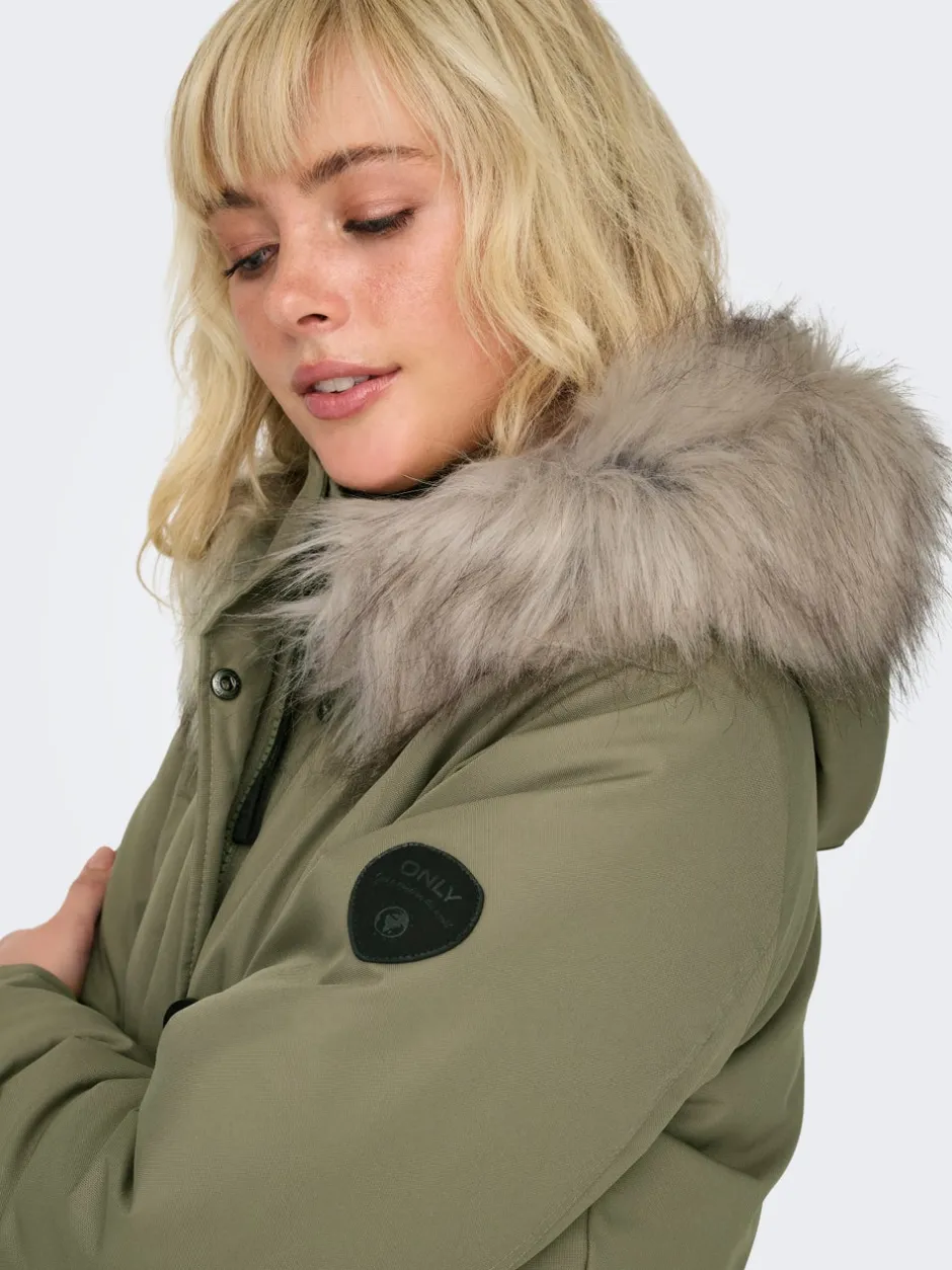 New ONLIRIS Lang parka Dame Jakker Og Frakker