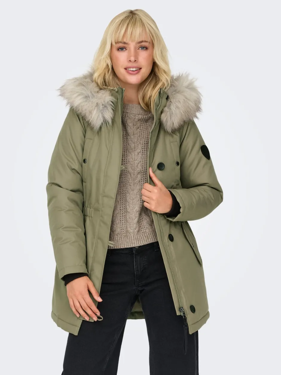 New ONLIRIS Lang parka Dame Jakker Og Frakker