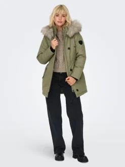 New ONLIRIS Lang parka Dame Jakker Og Frakker