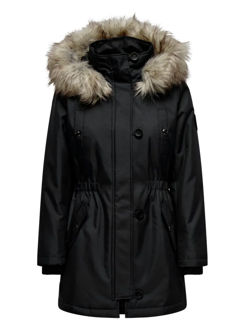 Discount ONLIRIS Lang parka Dame Jakker Og Frakker