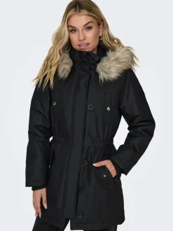 Discount ONLIRIS Lang parka Dame Jakker Og Frakker