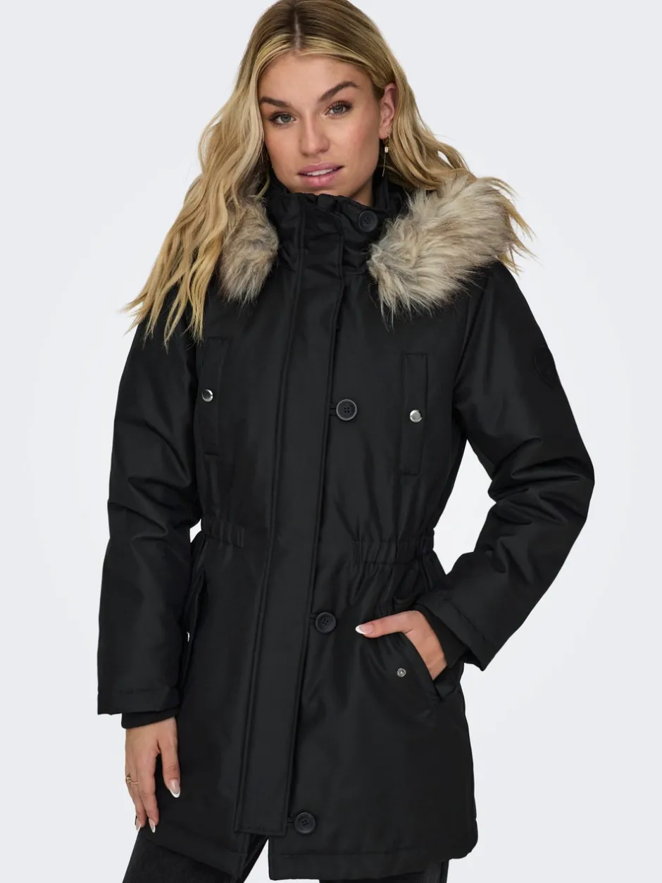 Discount ONLIRIS Lang parka Dame Jakker Og Frakker