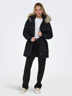 Discount ONLIRIS Lang parka Dame Jakker Og Frakker