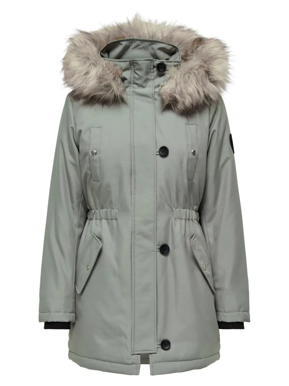 Discount ONLIRIS Lang parka Dame Jakker Og Frakker