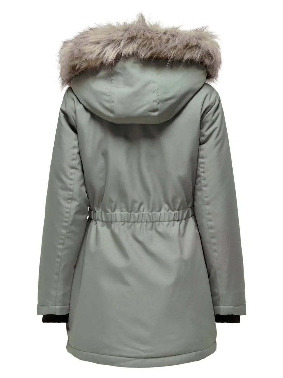 Discount ONLIRIS Lang parka Dame Jakker Og Frakker