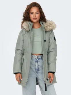 Discount ONLIRIS Lang parka Dame Jakker Og Frakker