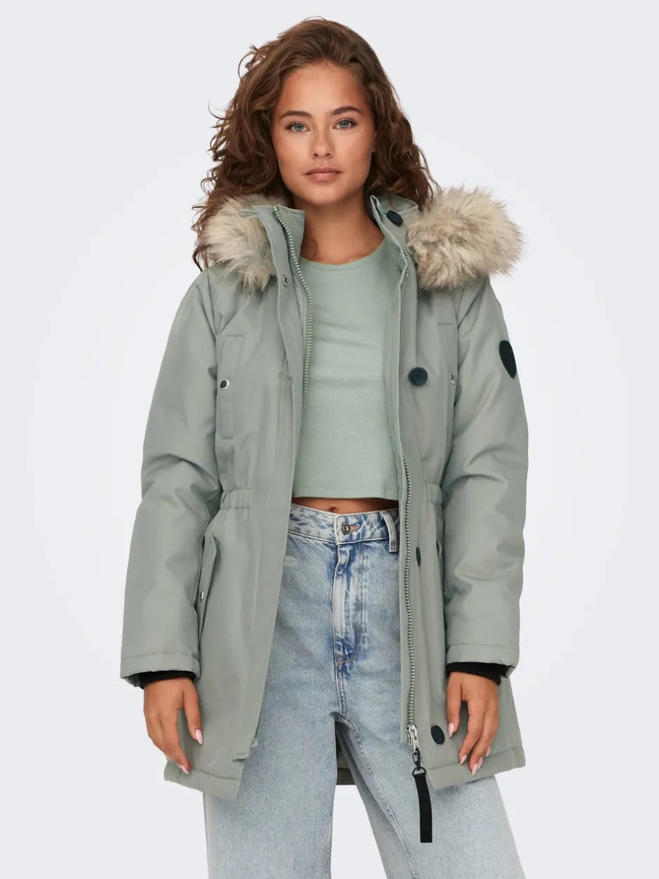 Discount ONLIRIS Lang parka Dame Jakker Og Frakker