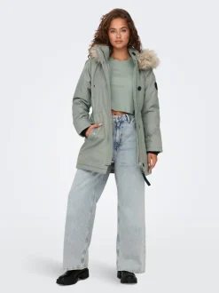 Discount ONLIRIS Lang parka Dame Jakker Og Frakker