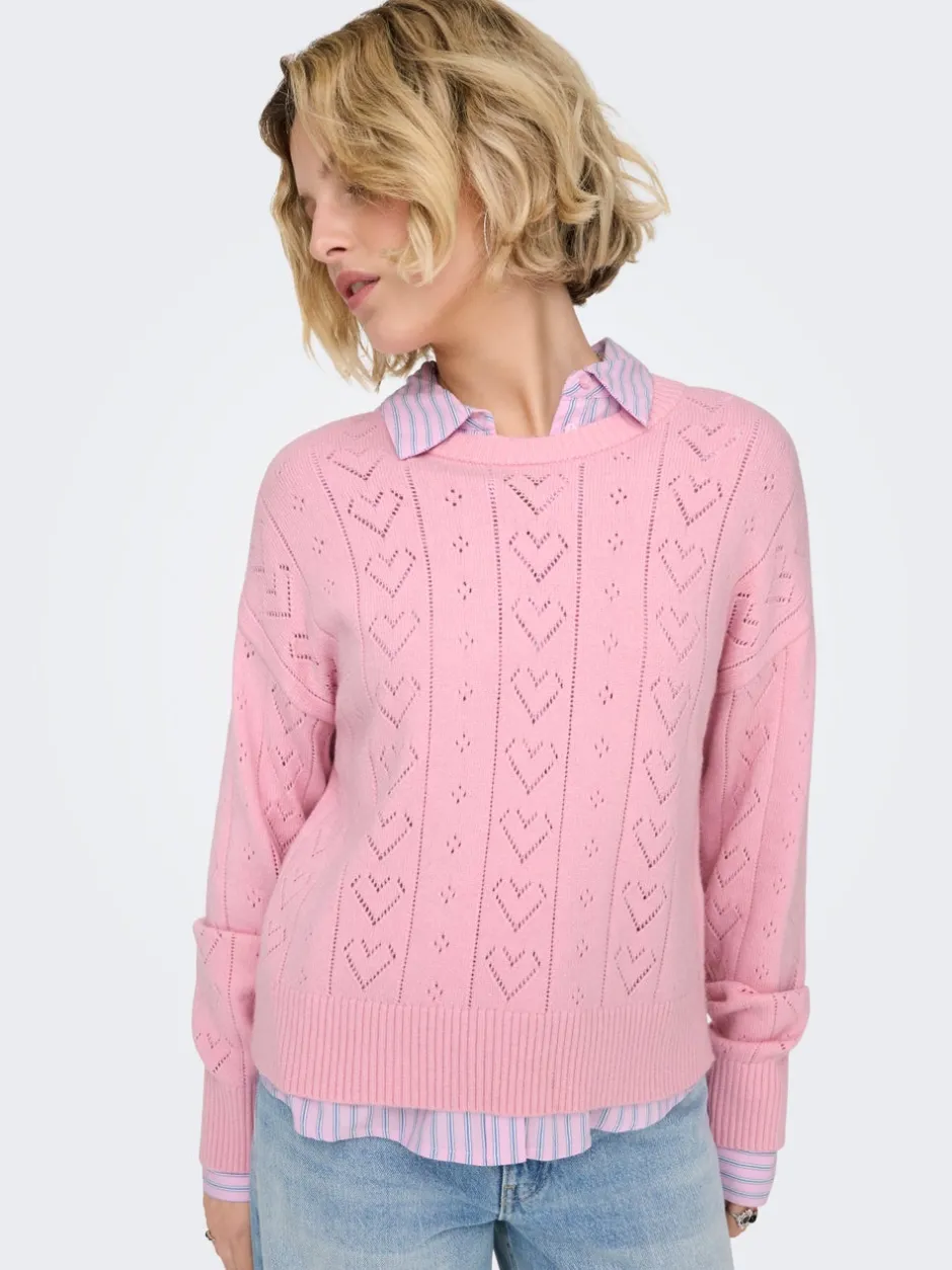 Hot ONLISA Striktrøje Dame Strik & Cardigans