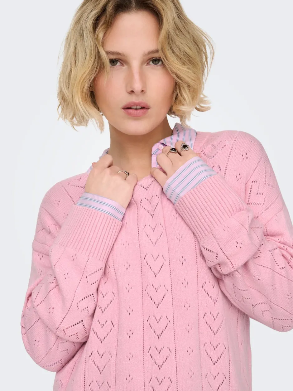 Hot ONLISA Striktrøje Dame Strik & Cardigans