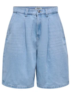 Outlet ONLIVY Wide leg fit Denim-shorts Dame Shorts|Double Denim