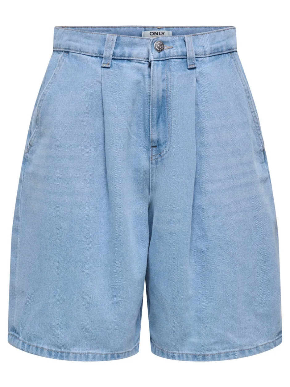 Outlet ONLIVY Wide leg fit Denim-shorts Dame Shorts|Double Denim