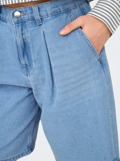 Outlet ONLIVY Wide leg fit Denim-shorts Dame Shorts|Double Denim