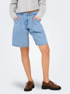 Outlet ONLIVY Wide leg fit Denim-shorts Dame Shorts|Double Denim