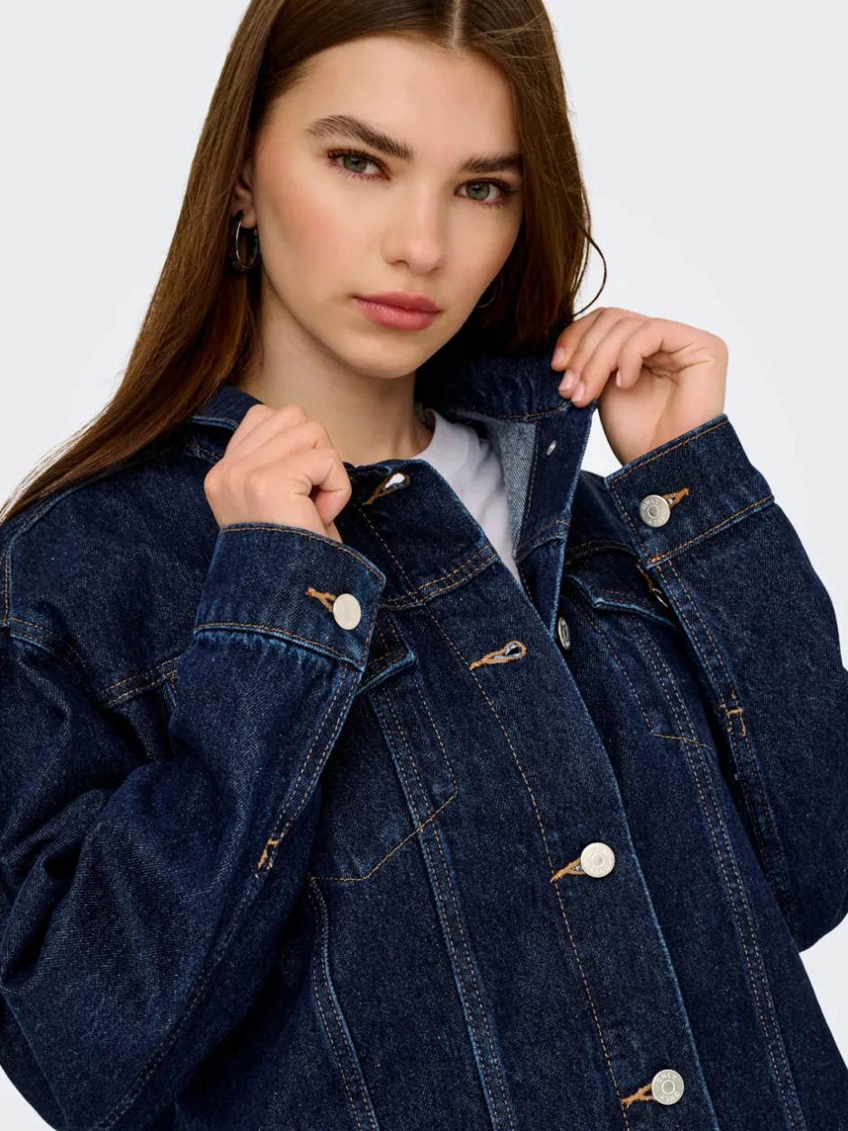 Clearance ONLJAGGER Denimjakke Dame Jakker Og Frakker|Double Denim