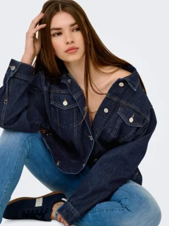 Clearance ONLJAGGER Denimjakke Dame Jakker Og Frakker|Double Denim