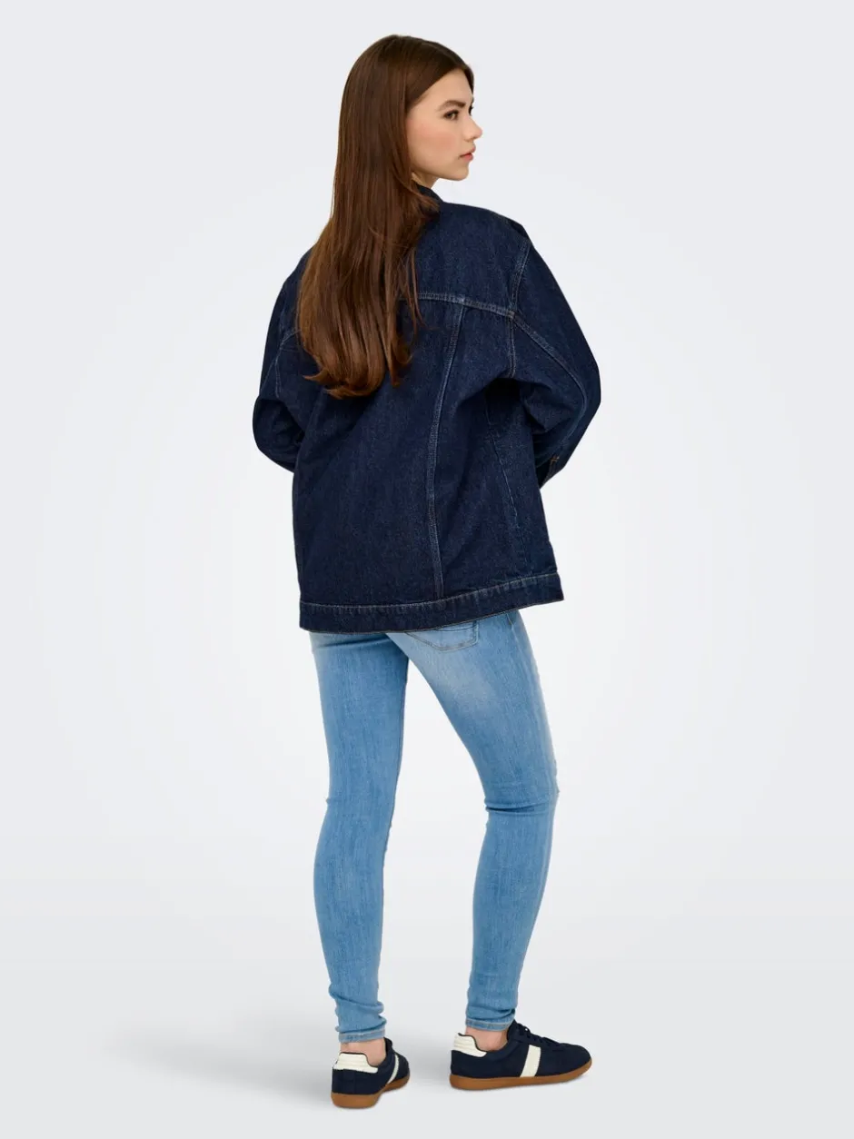 Clearance ONLJAGGER Denimjakke Dame Jakker Og Frakker|Double Denim