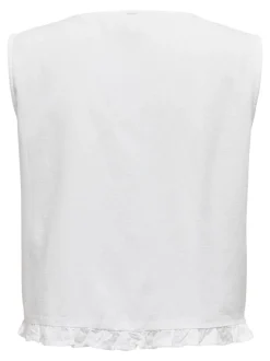 New ONLJAKIRI Hør Vest Dame Toppe