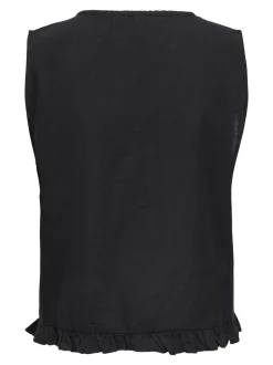 New ONLJAKIRI Hør Vest Dame Toppe