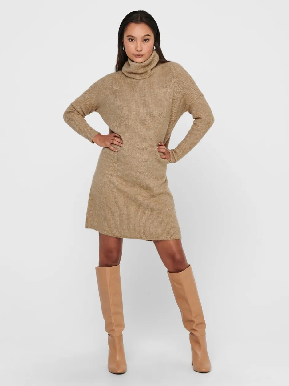 New ONLJANA Lang kjole Dame Strik & Cardigans|Kjoler