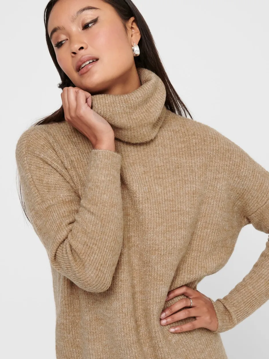 New ONLJANA Lang kjole Dame Strik & Cardigans|Kjoler