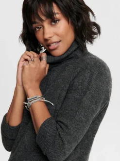 Outlet ONLJANA Lang kjole Dame Strik & Cardigans|Kjoler